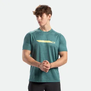 MEN-GO BEYOND-CAMO-T-SHIRT (DARK-CYAN)