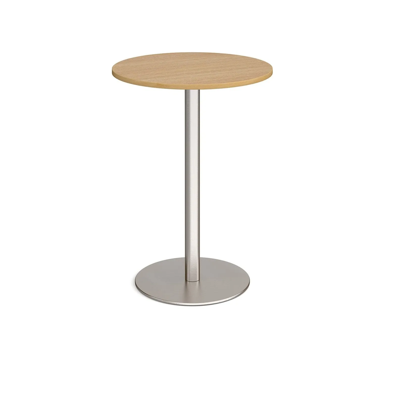 Monza circular poseur table with flat round base