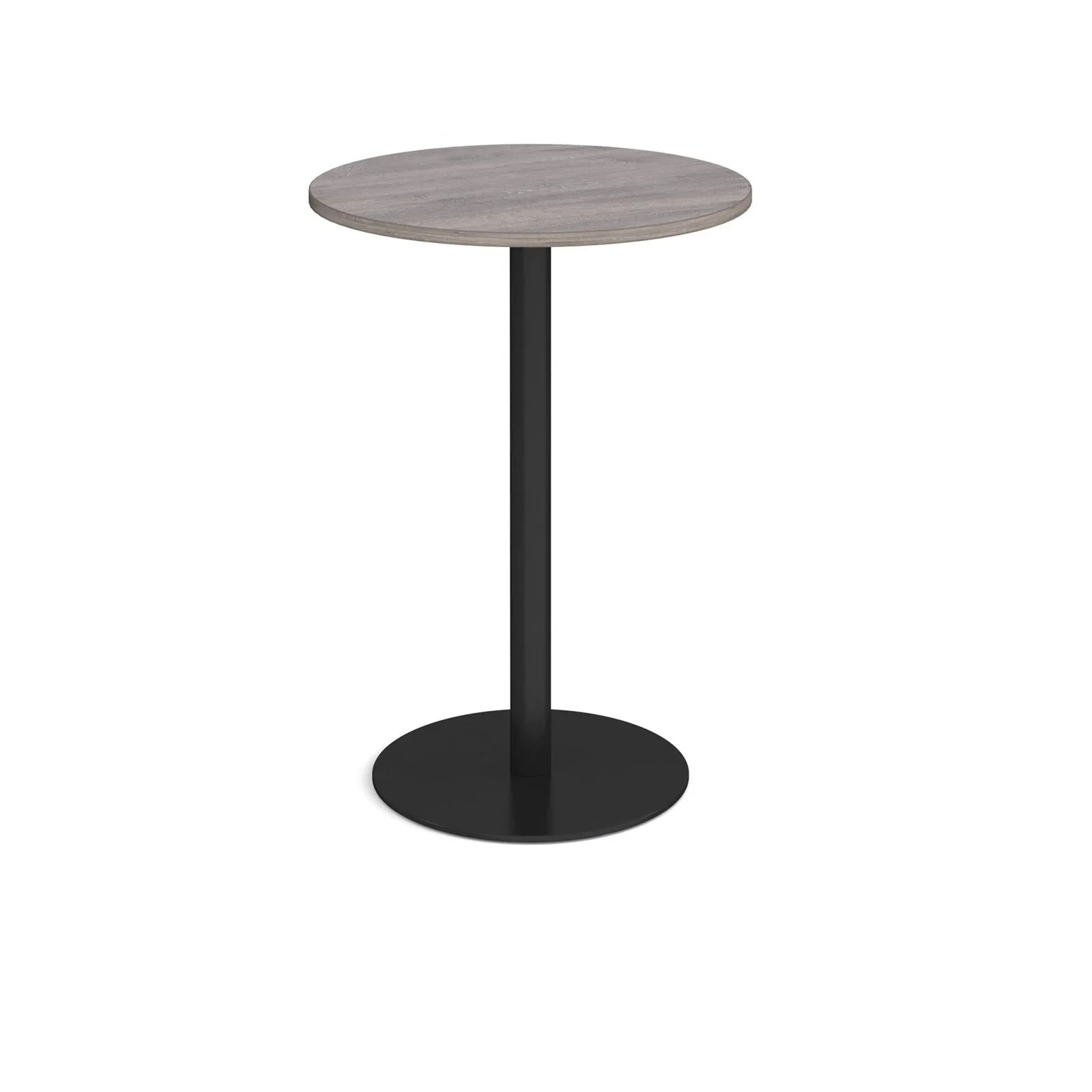 Monza circular poseur table with flat round base