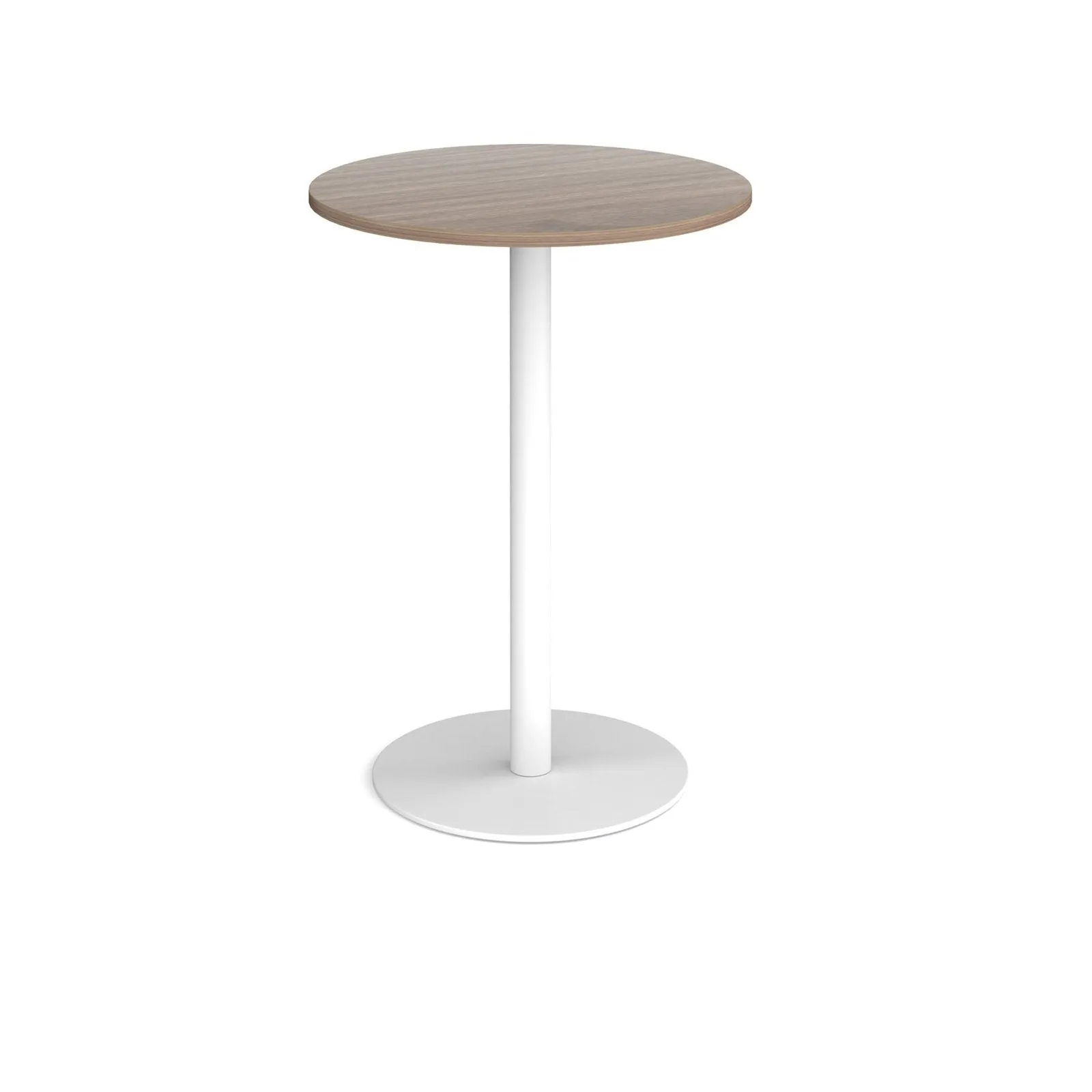 Monza circular poseur table with flat round base