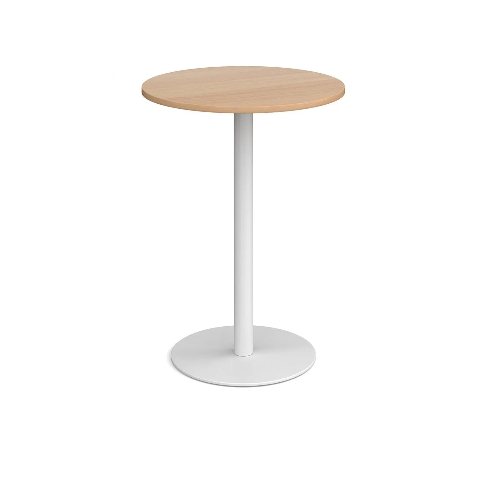 Monza circular poseur table with flat round base