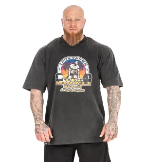 Muscle Beach Tee - Stone Black