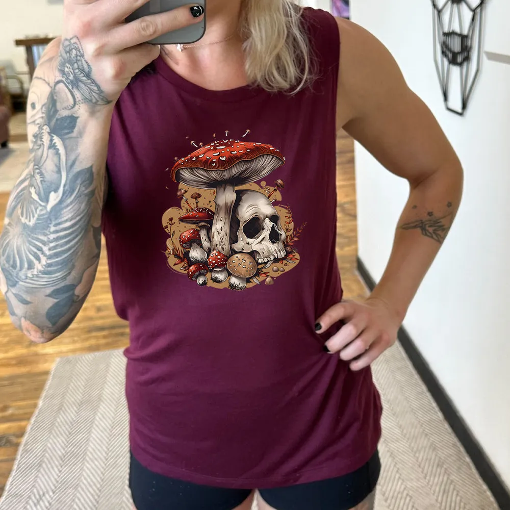 Mushroom Skull Muscle Tank