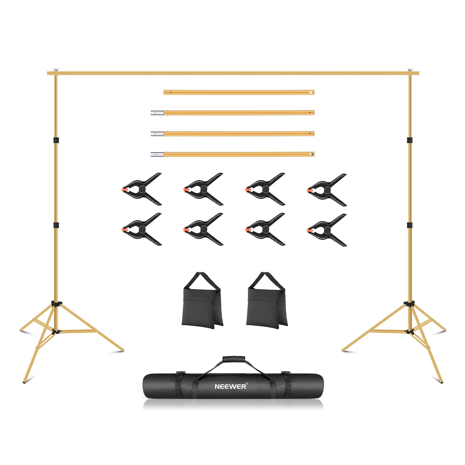 NEEWER 10ft x 7ft Adjustable Background Stand Kit