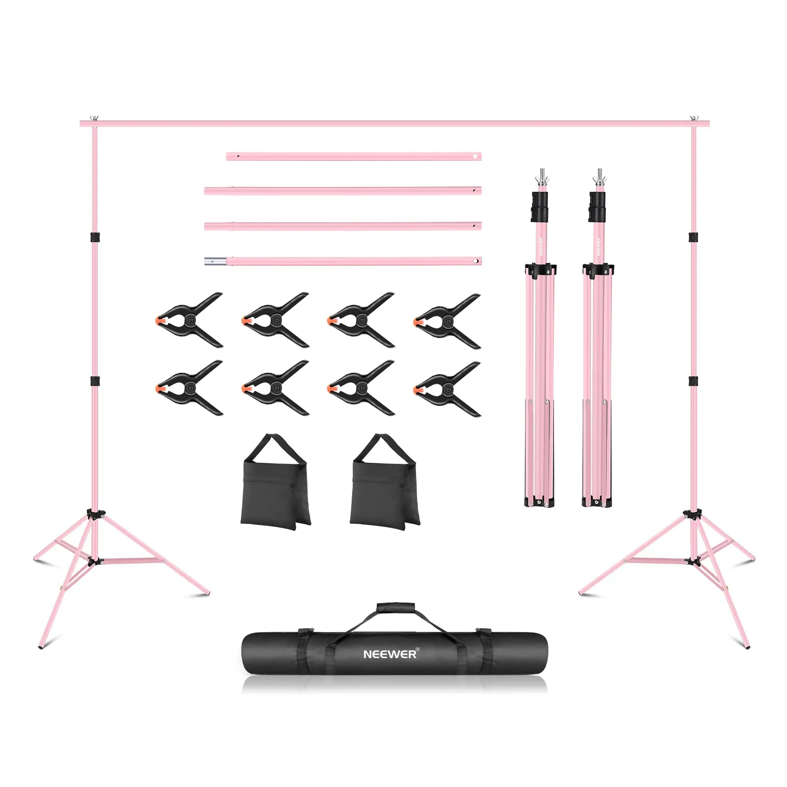 NEEWER 10ft x 7ft Adjustable Background Stand Kit