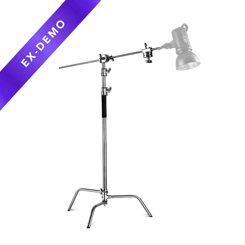 Neewer 20kg Load Silver C-Stand with Boom Arm (DEMO STOCK)