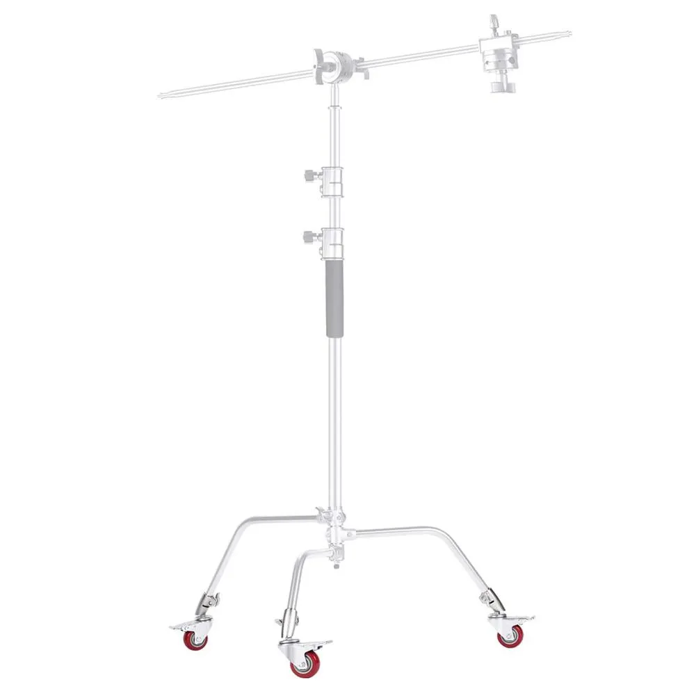 Neewer 20kg Load Silver C-Stand with Boom Arm with Wheels (DEMO STOCK)