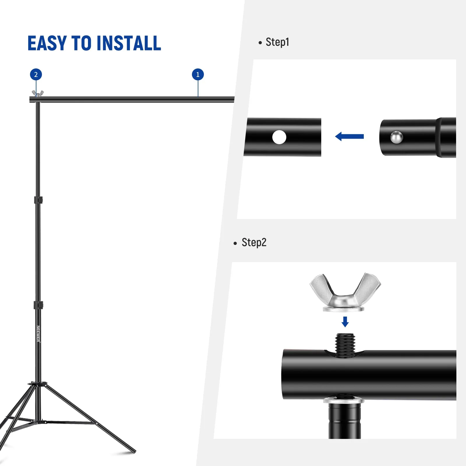 NEEWER 3x2.1m Photo Studio Backdrop Support System