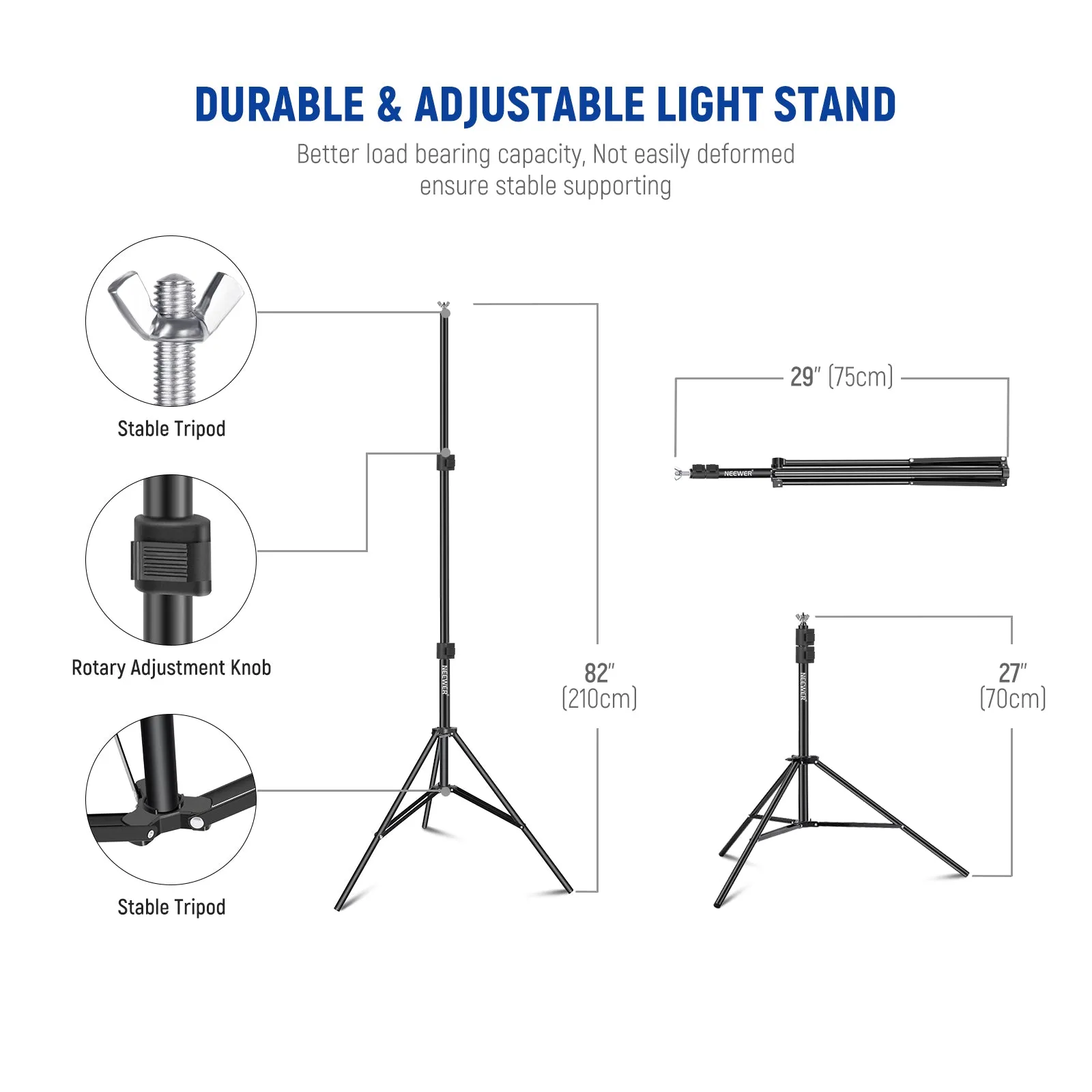 NEEWER 3x2.1m Photo Studio Backdrop Support System