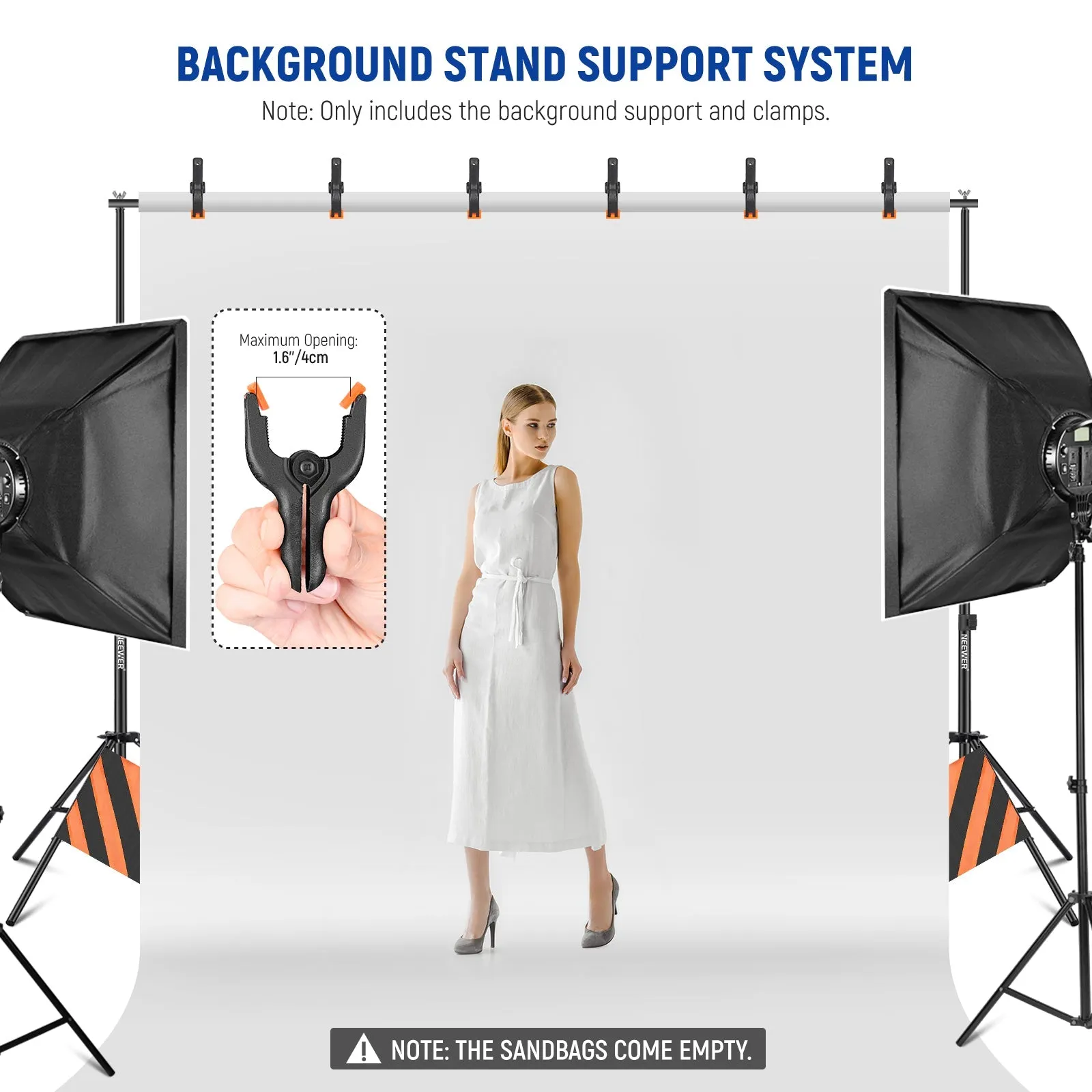 NEEWER 3x2.1m Photo Studio Backdrop Support System