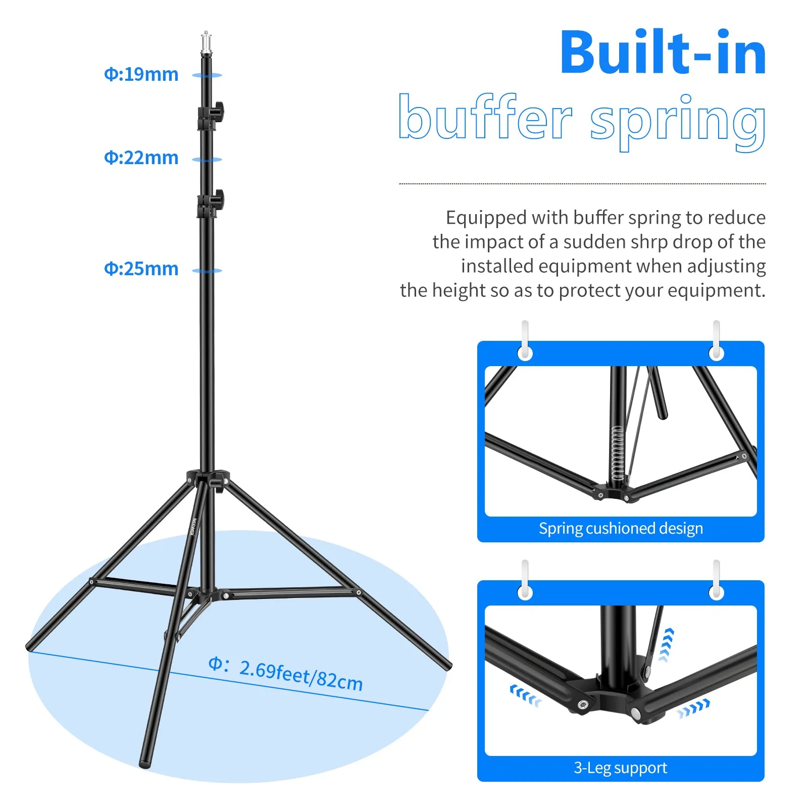 NEEWER ST-200 200cm Photography Light Stand