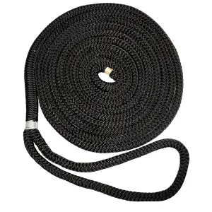 New England Ropes 3/4" X 25 Nylon Double Braid Dock Line - Black [C5054-24-00025]