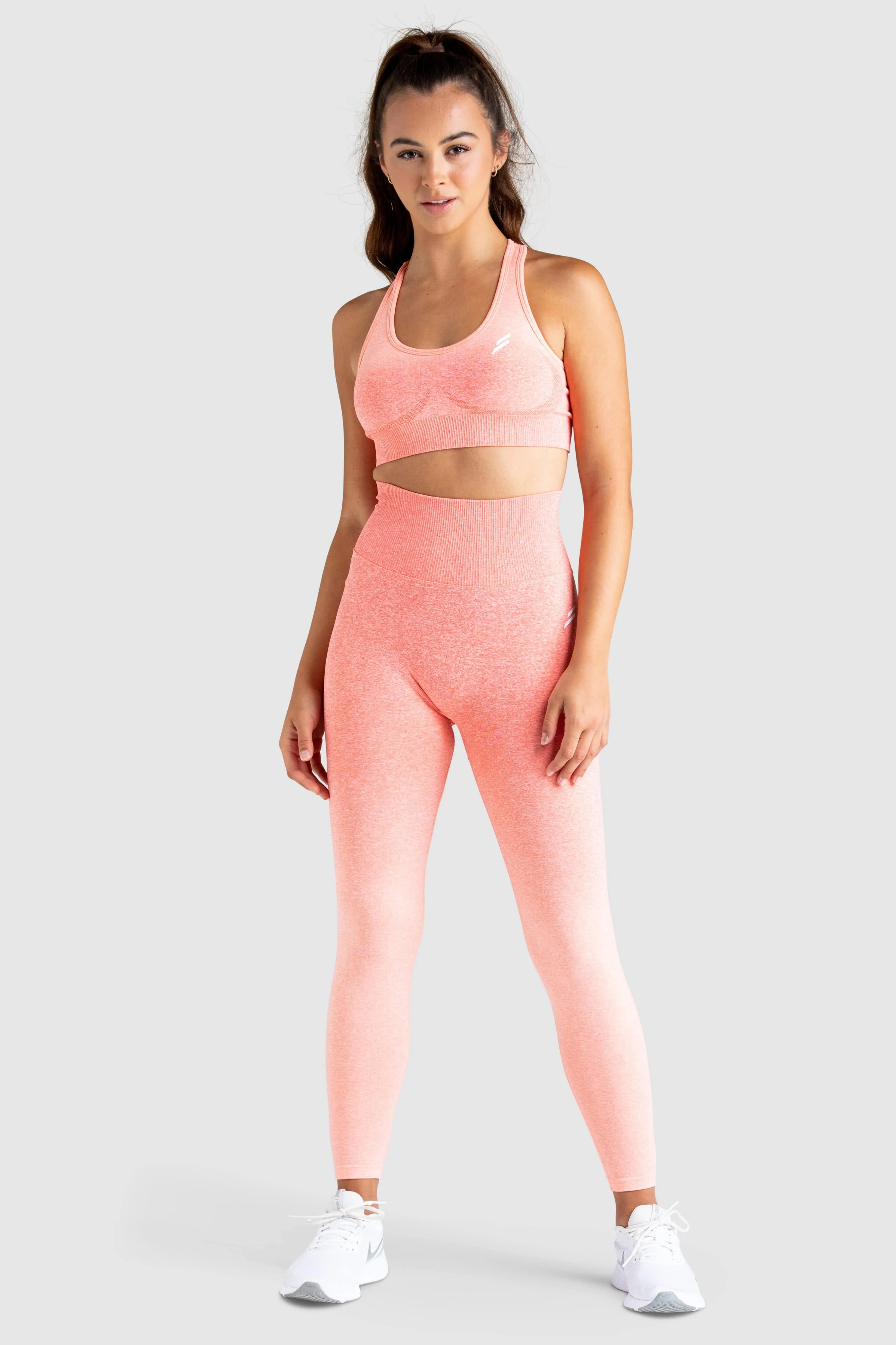 Ombre Seamless Crop - Coral