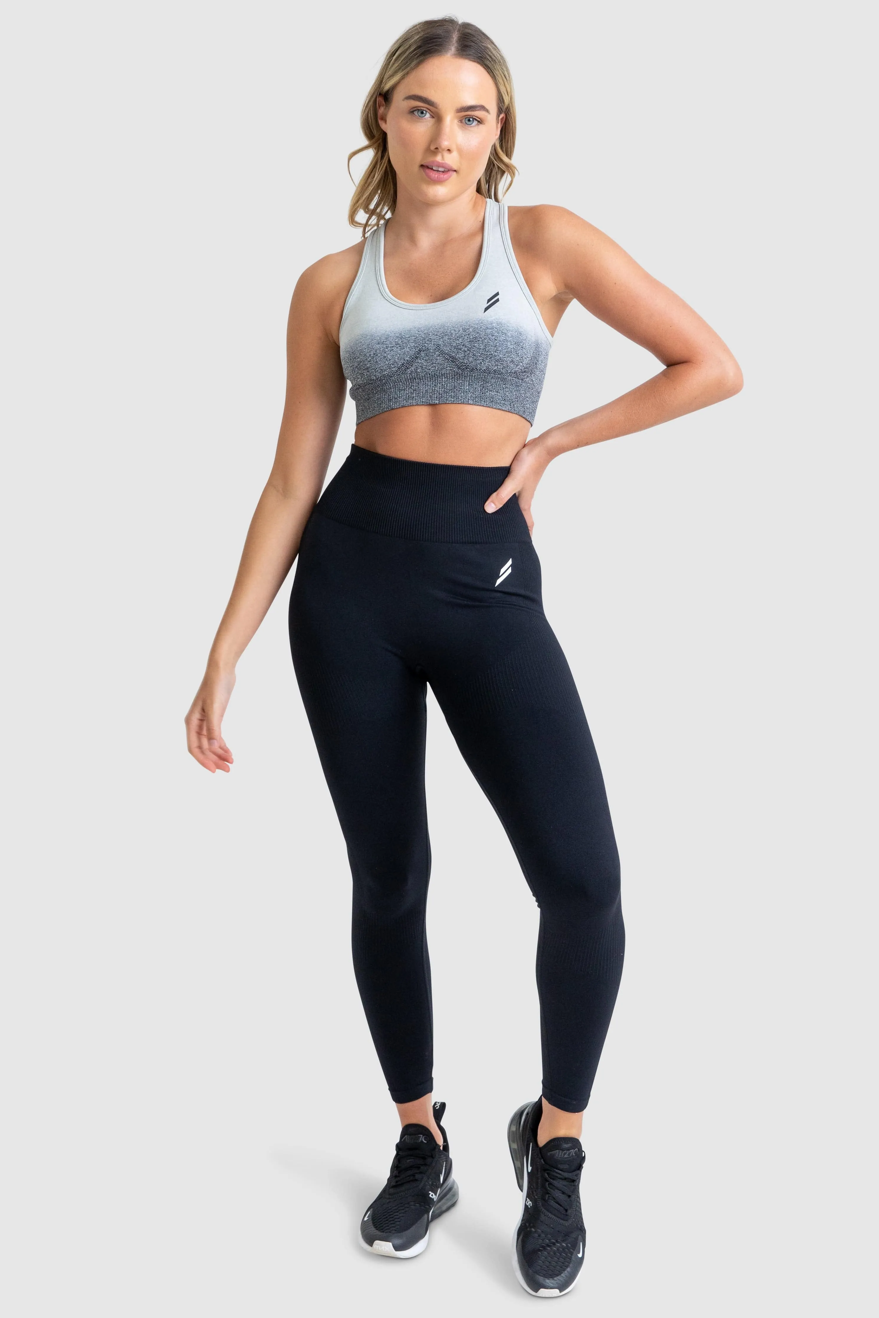 Ombre Seamless Crop - Grey