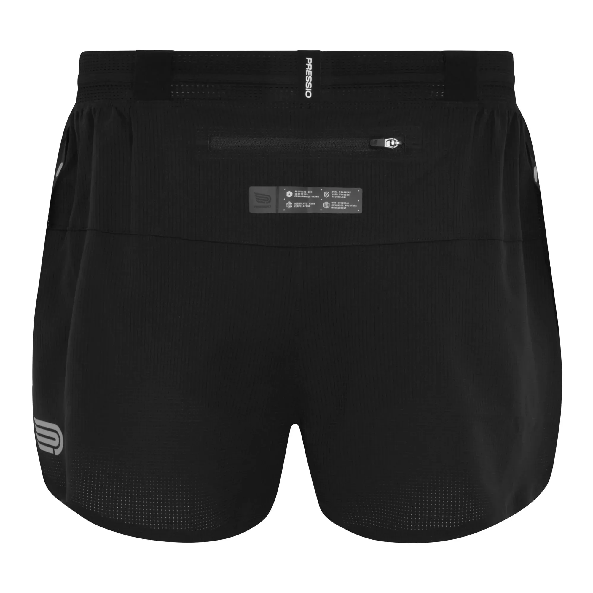 Pressio Men's Elite 3" Short - BLK/SLV