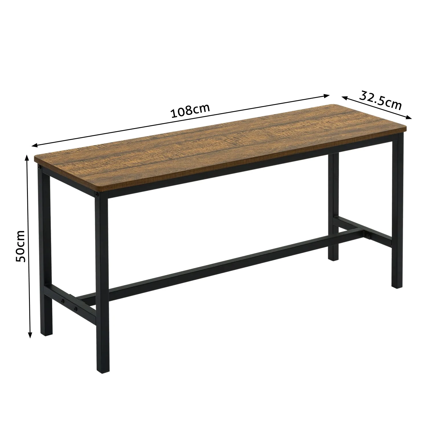 Retro Industrial Dining Table Set