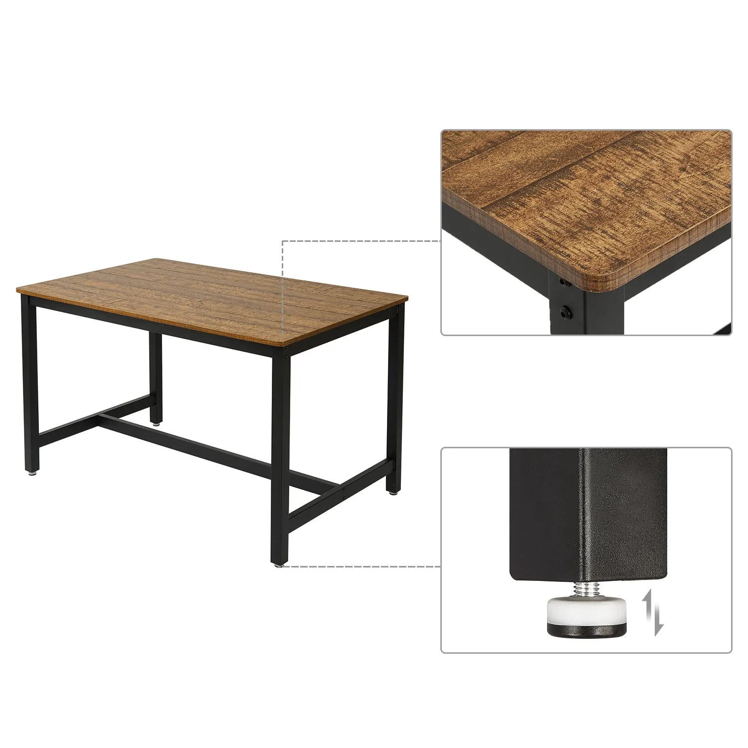 Retro Industrial Dining Table Set