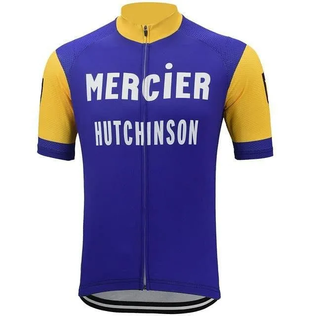 Retro Mercier Hutchinson Cycling Jersey - Blue