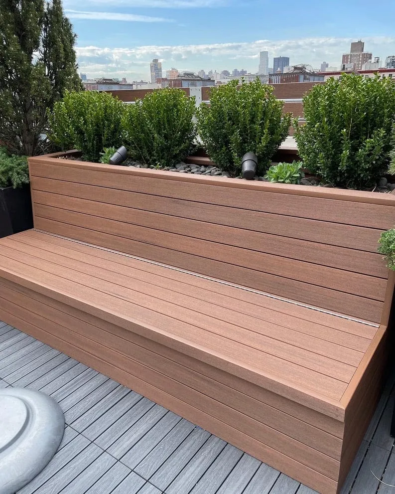 Rooftop or Backyard Planter Bench Combo