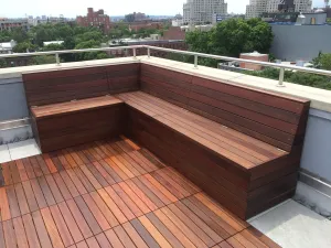 Rooftop or Backyard Planter Bench Combo