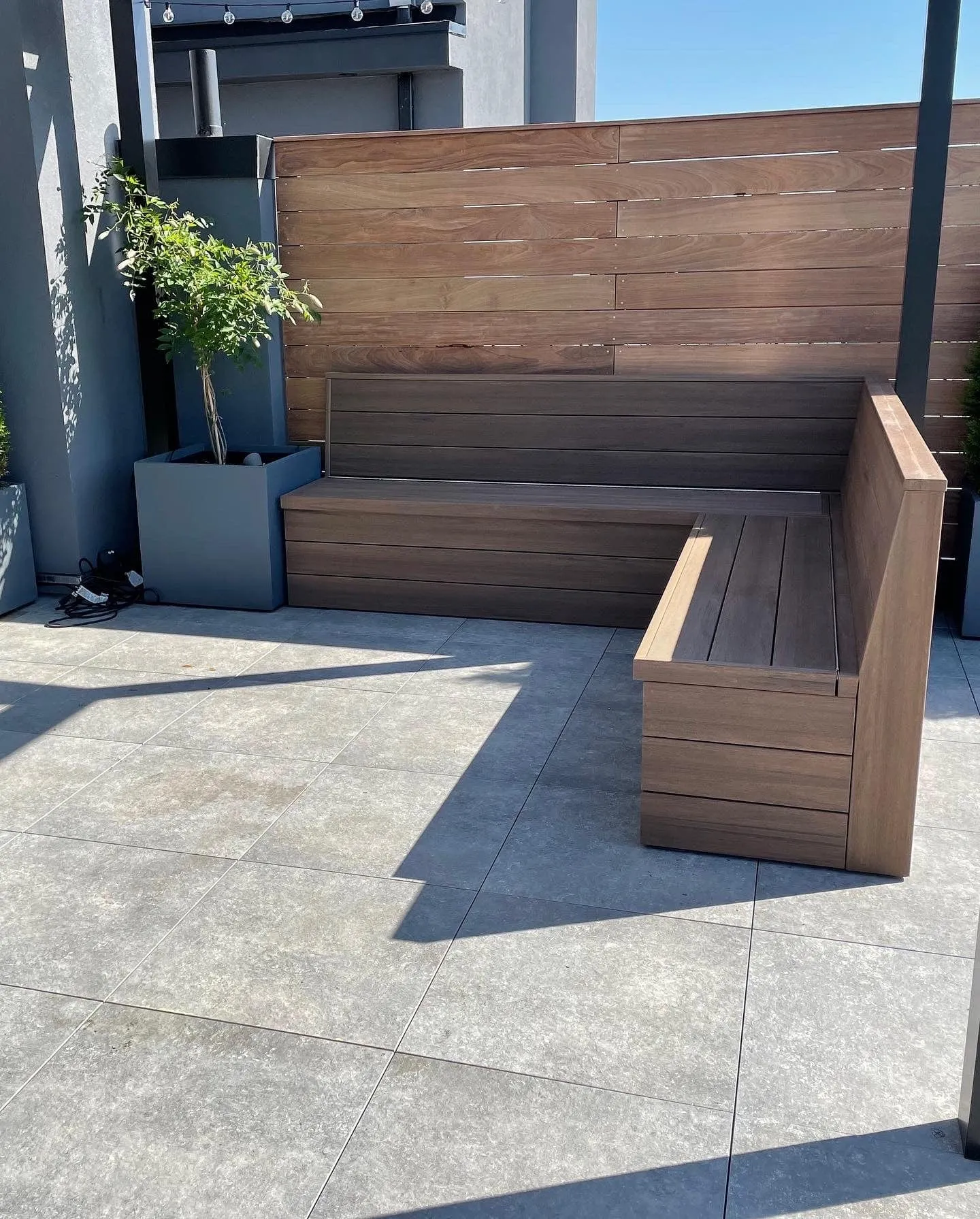 Rooftop or Backyard Planter Bench Combo