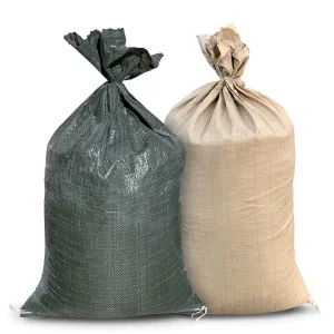 Sandbags For Flooding - NO TIE STRING - 14” x 26” - Empty Woven Polypropylene