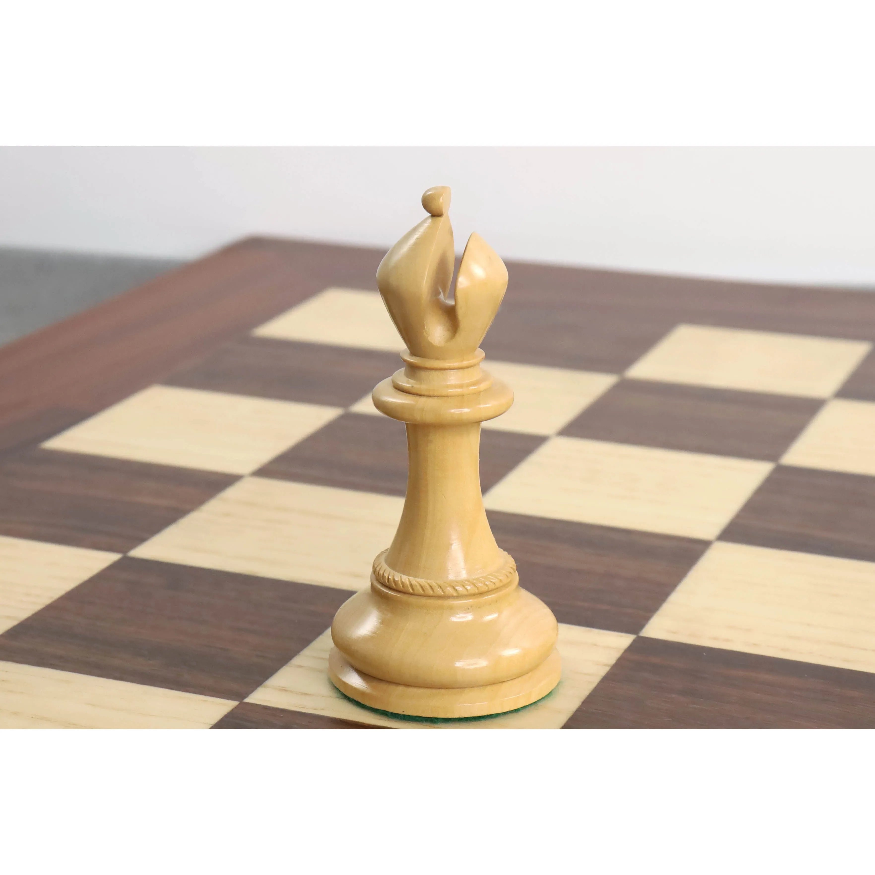 Slightly Imperfect 4.5" Imperator Luxury Staunton Chess Set - Chess Pieces Only - Bud Rosewood - Triple Weight