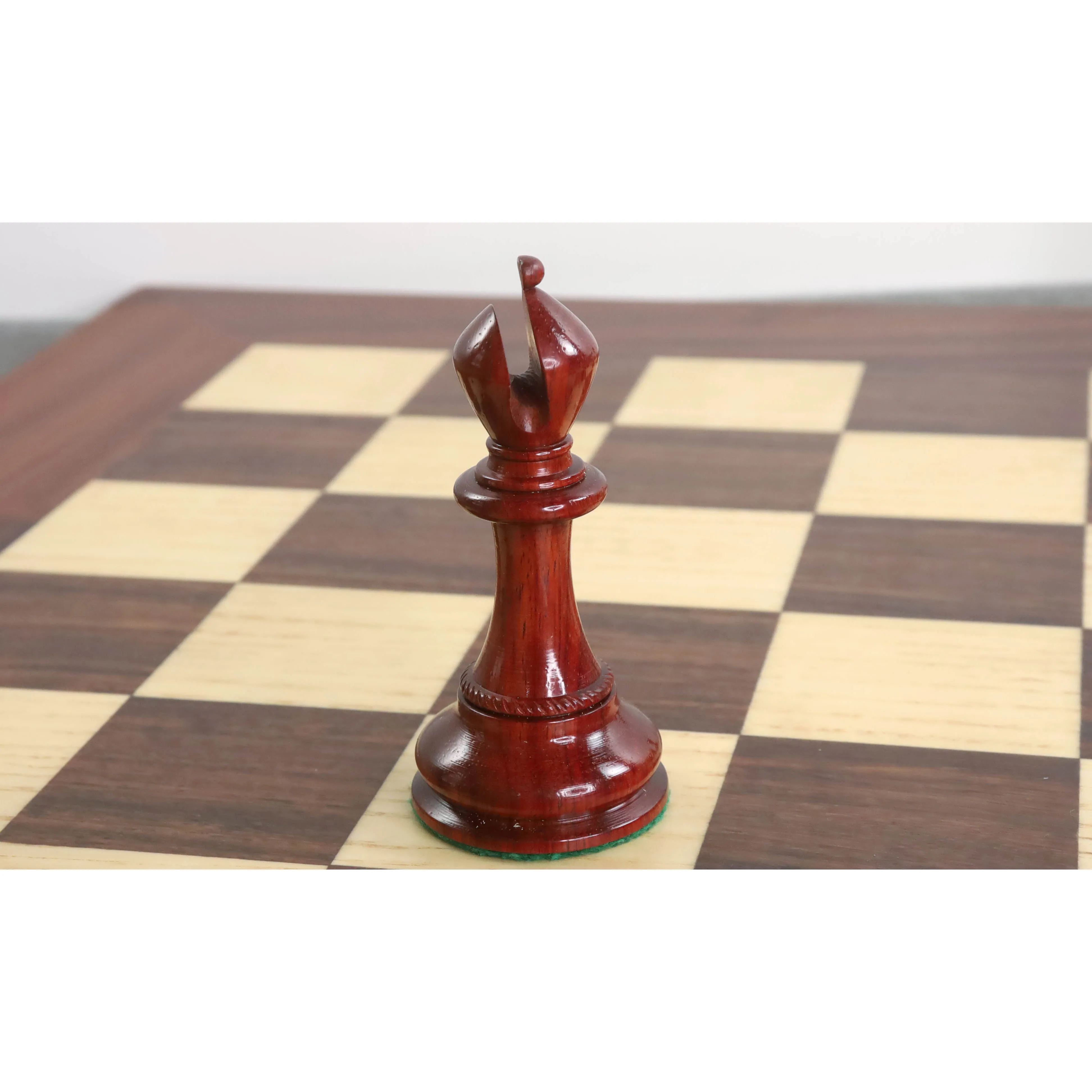 Slightly Imperfect 4.5" Imperator Luxury Staunton Chess Set - Chess Pieces Only - Bud Rosewood - Triple Weight