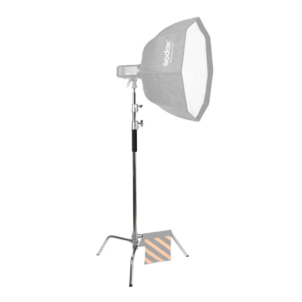 Spectrum Silver Heavy Duty Photographic C-Stand With Boom Arm (20kg Load) (DEMO STOCK)