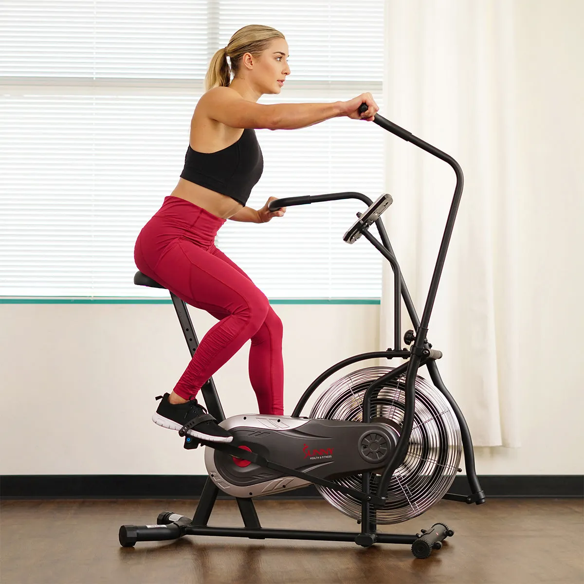 Sunny Strength™ Zephyr Air Bike, Fan Exercise Bike w/ Air Resistance Indoor Cycling