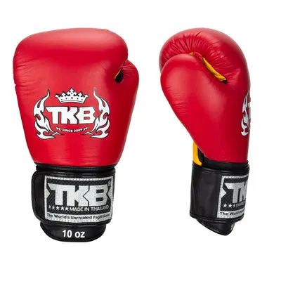 Top King Ultimate Velcro TKBGUV KIDS MUAY THAI BOXING GLOVES Cowhide Leather 6 oz 6 Colours