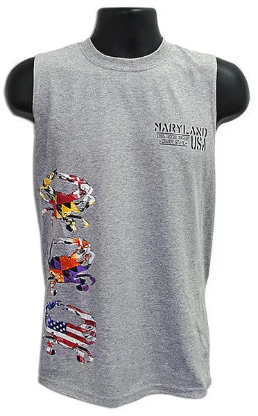 TSMD07M MUSCLE T Maryland Crab Stack SPORT GREY