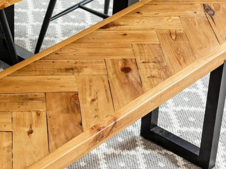 Tulsa Reclaimed Wood Bench