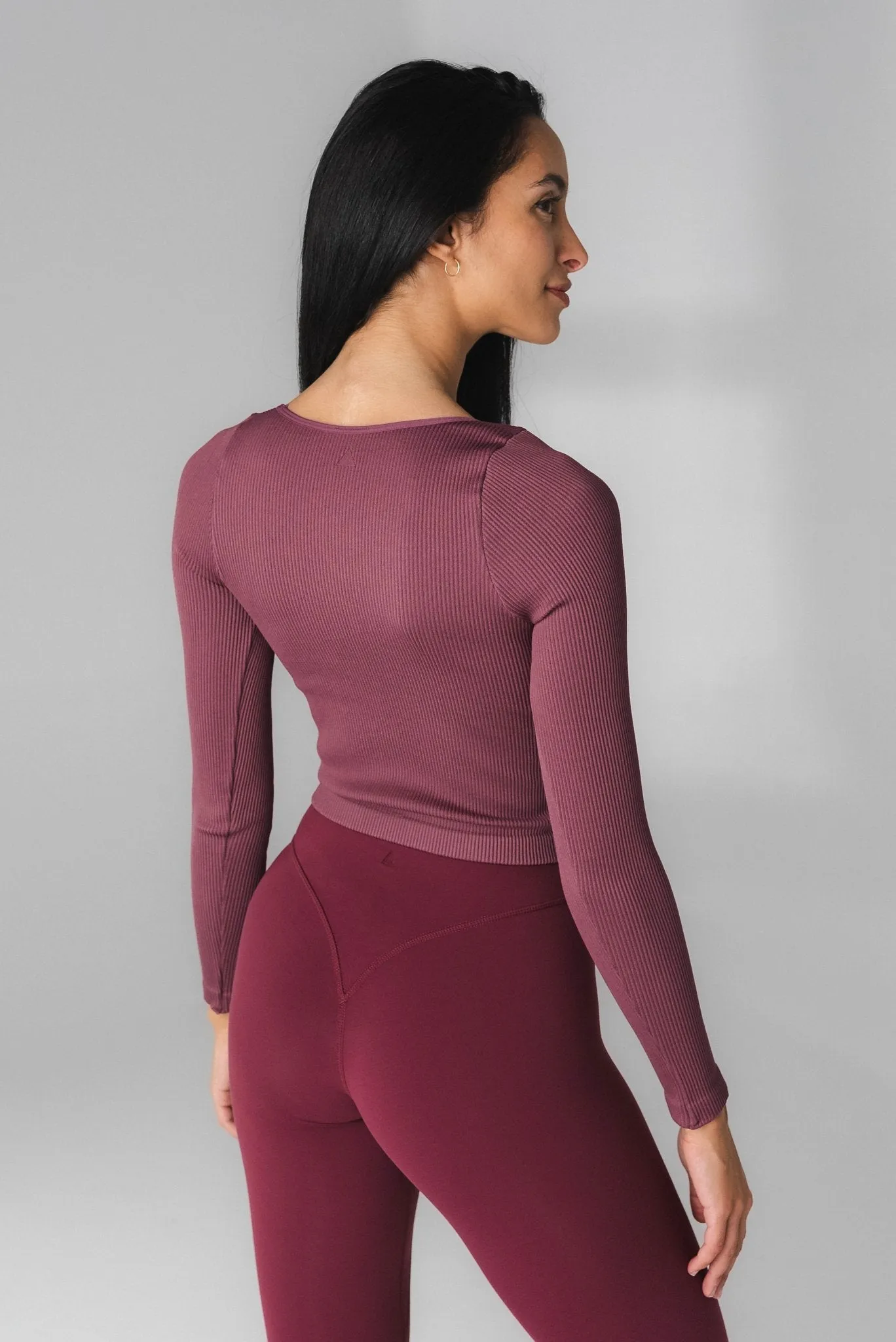 Vitality Synergy V Long Sleeve - Mauve