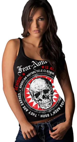 Women's Sunburst-Skull "Wrap-Around" Rider Tank