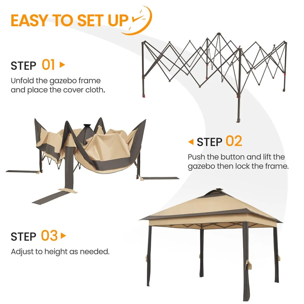 Yaheetech Pop Up Gazebo 11'x11'